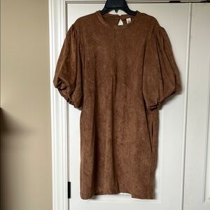 Uncle Frank Marigold Puff Sleeve Dress